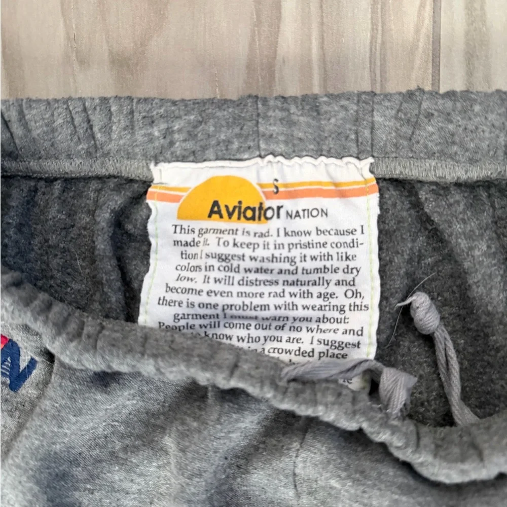 Aviator Nation gray signature stripe sweat pants - Picture 4 of 4